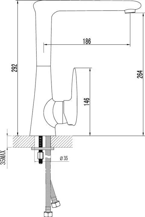 Смеситель Lemark Status для кухни LM4405C