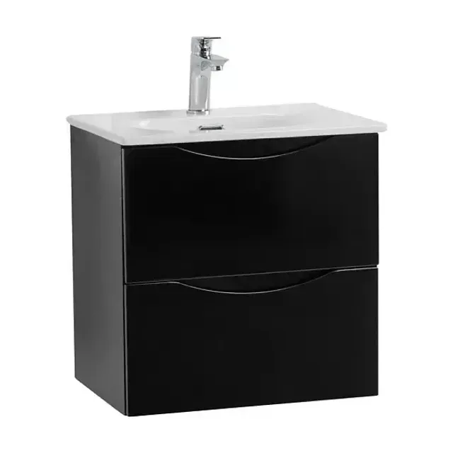 Комплект мебели BelBagno Марино-Кер-Мини (Marino-Cer-Mini) 50 черный глянец