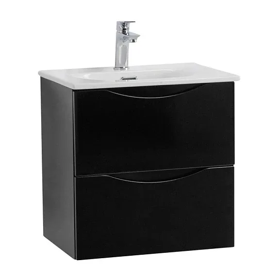 Комплект мебели BelBagno Марино-Кер-Мини (Marino-Cer-Mini) 50 черный глянец