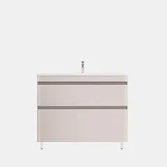 Тумба с раковиной Style Line Атлантика 100 напольная карамель