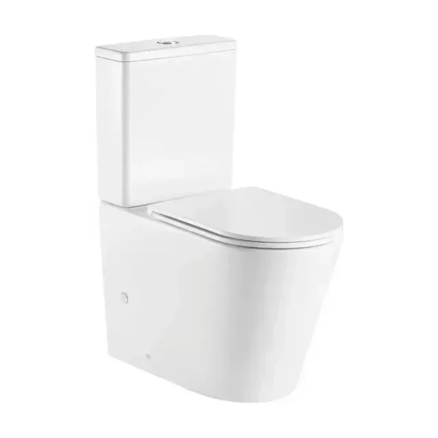 Унитаз-компакт WeltWasser Salzbach 001 XL GL-WT 38*67,5 белый глянец безободковый с крышкой-сиденьем микролифт