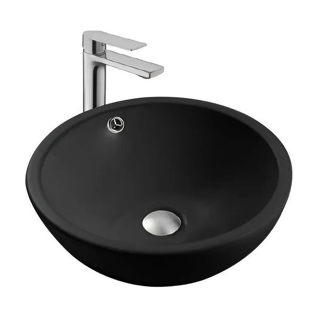 Раковина накладная для установки на столешницу AQUATEK AQ5354-MB 440*440*175, матовый черный