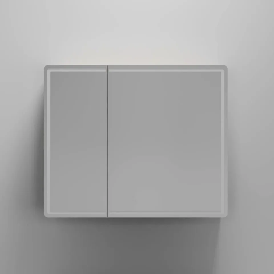Зеркало-шкаф Sancos Mirror 89*74 с Led подсветкой дуб галифакс натуральный