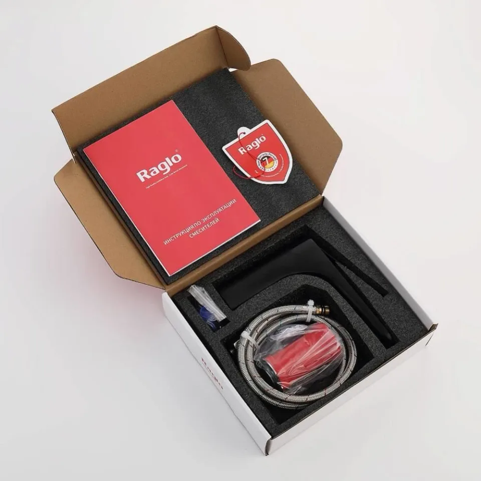 Смеситель Raglo R21.10.06 для раковины черный матовый