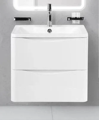 Тумба с раковиной BelBagno Аква (Acqua) 60 белый глянец