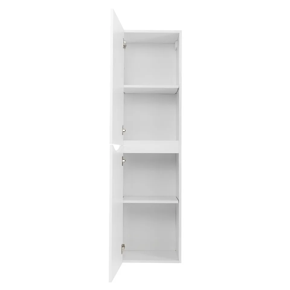 Шкаф подвесной BelBagno FLY-MARINO-1500-2A-SC-BL-P-L Bianco Lucido, левый