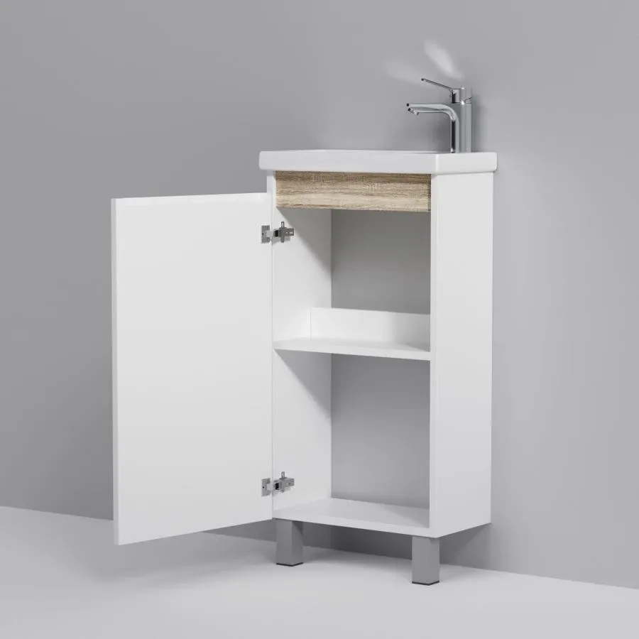 Тумба с раковиной AM.PM X-Joy 45 белый глянец напольная