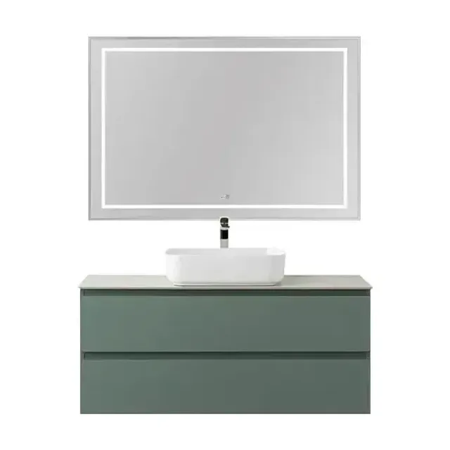 Комплект мебели BelBagno Крафт (Kraft) 120 с двумя ящиками еловый матовый (столешница цемент)