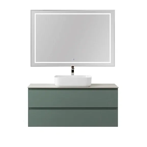 Комплект мебели BelBagno Крафт (Kraft) 120 с двумя ящиками еловый матовый (столешница цемент)