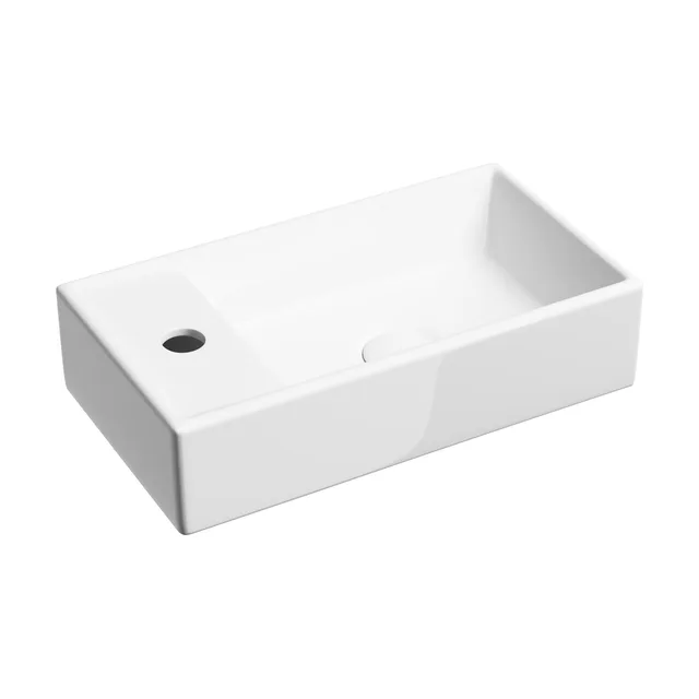 Раковина из сантехнического фарфора Ceramica Nova Элемент (Element) 42 см CN6051R подвесная цвет белый