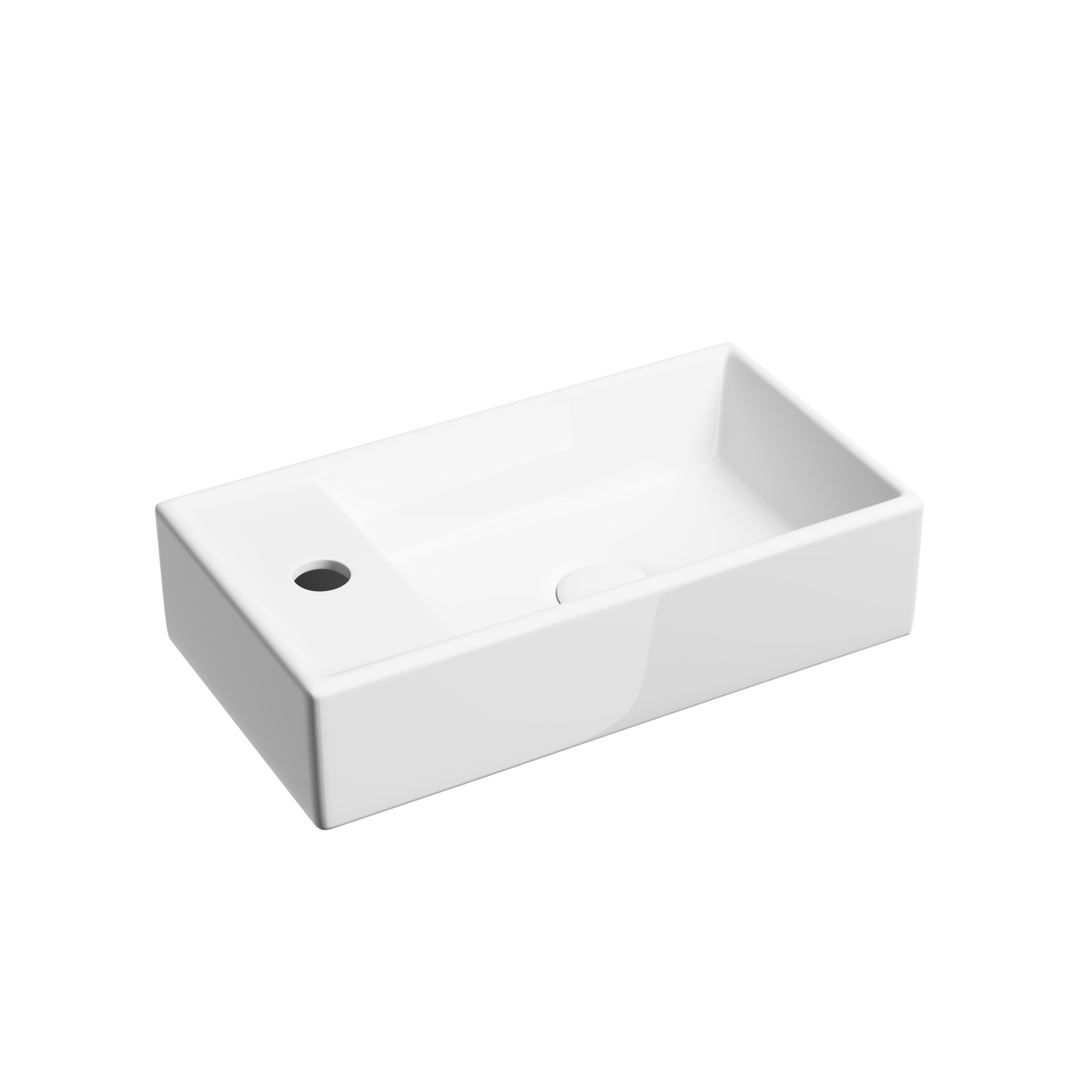 Раковина из сантехнического фарфора Ceramica Nova Элемент (Element) 42 см CN6051R подвесная цвет белый