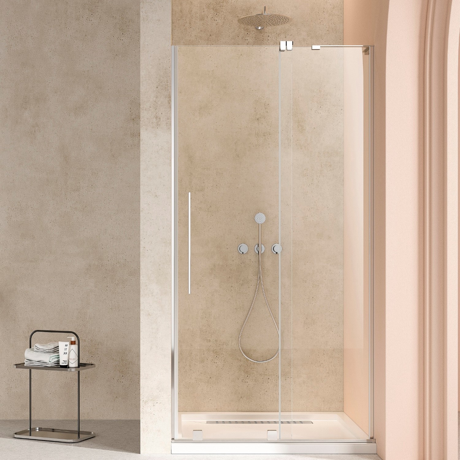 Душевая дверь Vincea Волк-Ин (Walk-In) VDS-4WSL120CL-R 120x200 стекло прозрачное 8 мм профиль хром