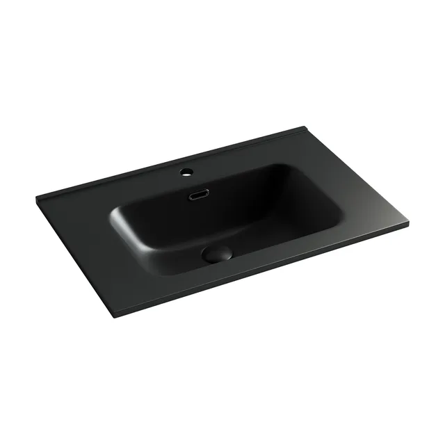 Раковина из сантехнического фарфора Ceramica Nova Элемент (Element) 71 см CN7007MB накладная цвет черный матовый