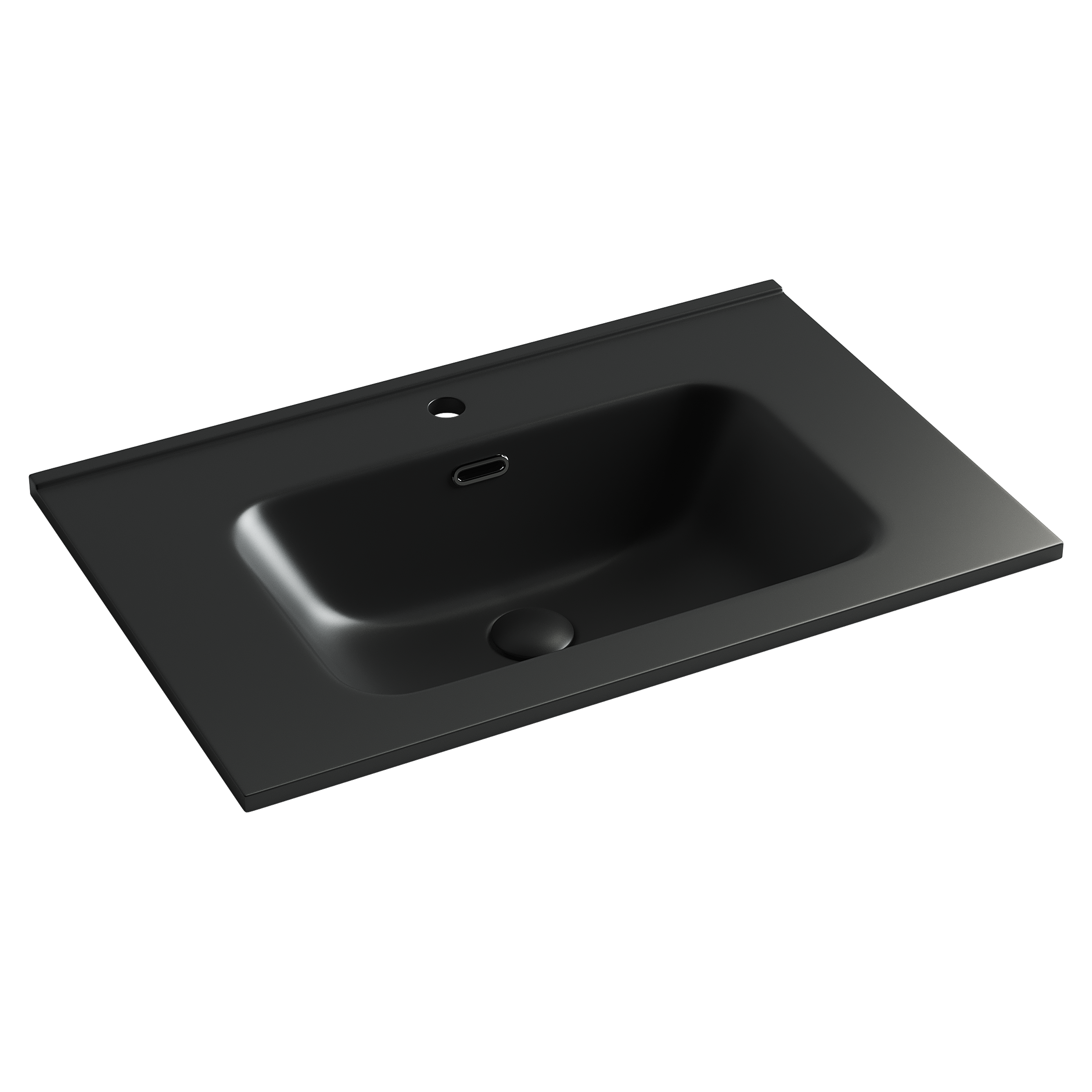 Раковина из сантехнического фарфора Ceramica Nova Элемент (Element) 71 см CN7007MB накладная цвет черный матовый