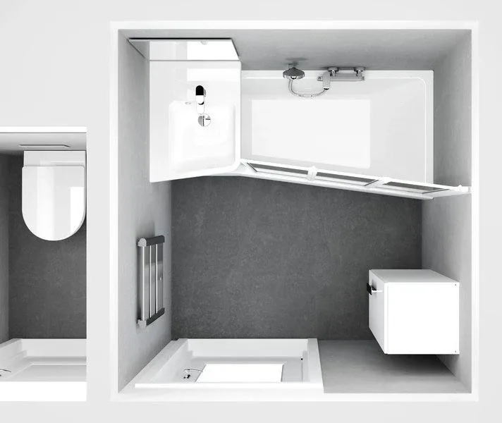Раковина Ravak BeHappy II 55*40 L угловая