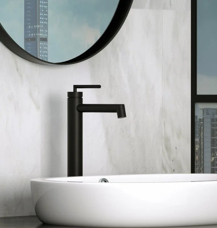 Смеситель BelBagno Аква (Acqua) ACQUA-LMC-NERO для накладных раковин,черный