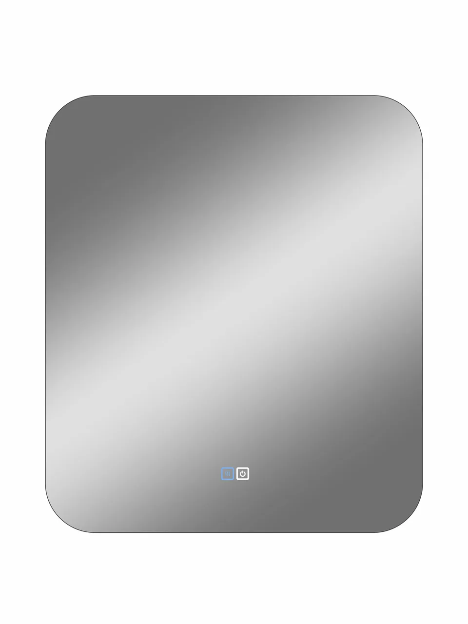 Зеркало Zled-B с LED-подсветкой, 60*70см, прямоугольное, с антизапотеванием