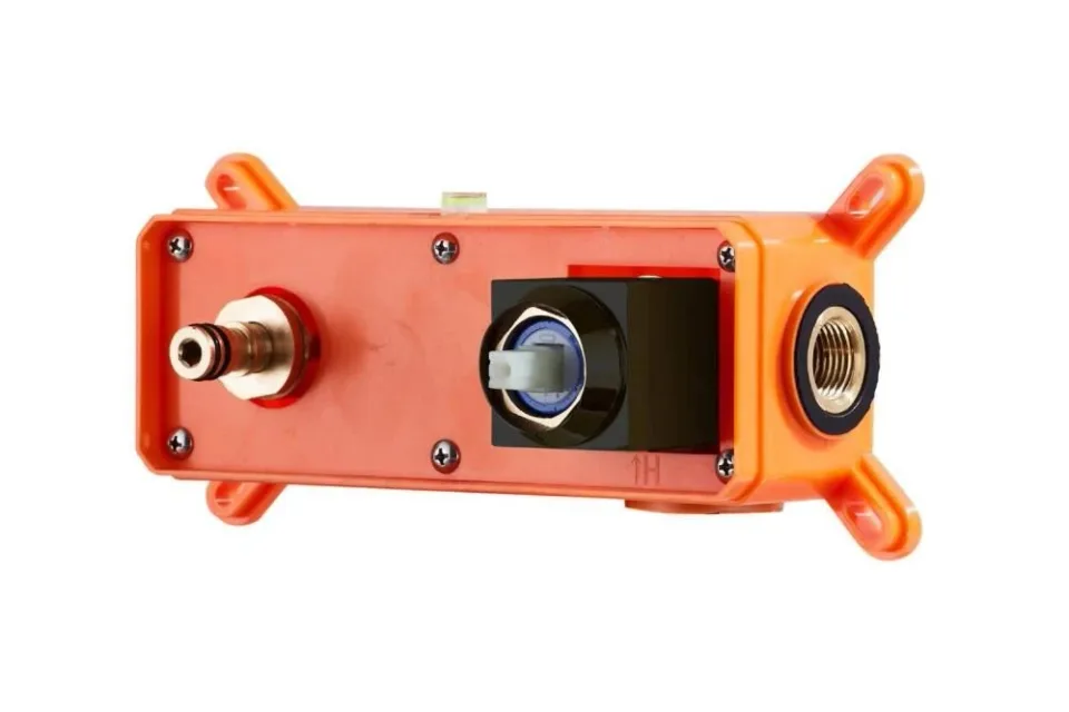 Смеситель Orange Lutz M04-722b для раковины скрытый монтаж черный матовый