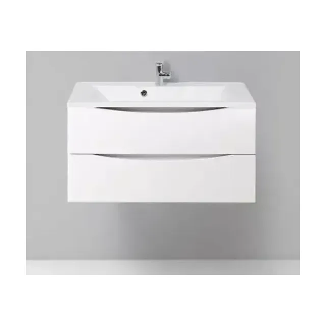 Тумба с раковиной BelBagno Марино-H60 (Marino-H60) 90 белый глянец (с раковиной BB900/450-LV-MR-AST)