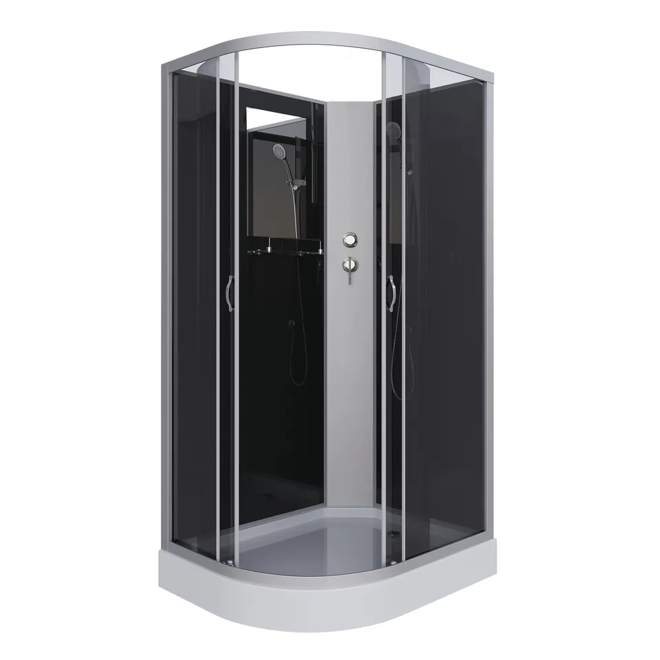 Душевая кабина Niagara Classic NG-3512-14RBK (120х80х200) низкий поддон(13см),стекло тонированное,3 места