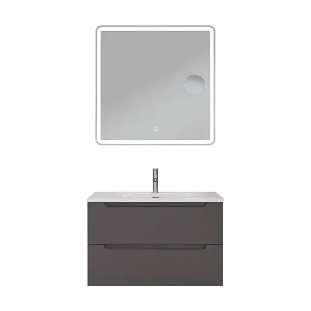 Комплект мебели BelBagno Этна (Etna) 90 темно-серый матовый (раковина BB-8099-90)