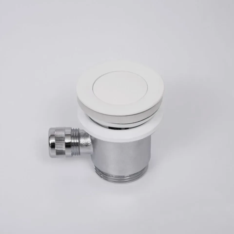 Смеситель WasserKRAFT Mindel 8506 для биде с донным клапаном, белый Soft-touch