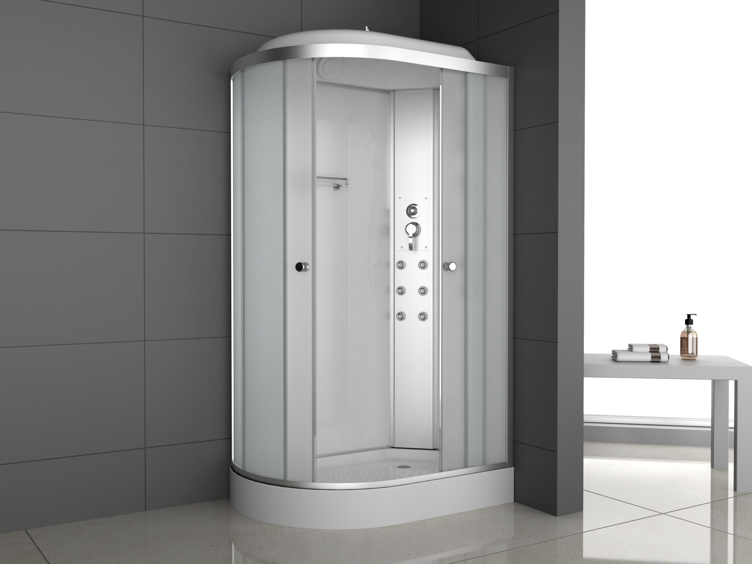 Душевая кабина ODA-8037А L/R м/с 120 x 80 x 215, исполнение R (R)