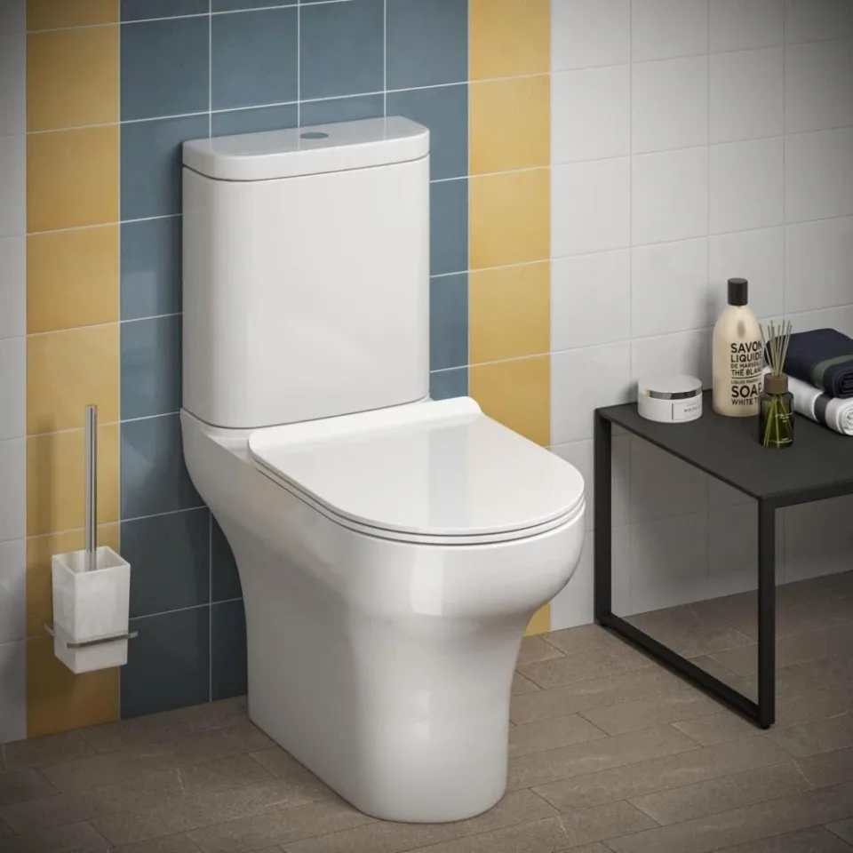 Унитаз-компакт Kerama Marazzi Buongiorno 36*66 безободковый с крышкой-сиденьем микролифт Slim