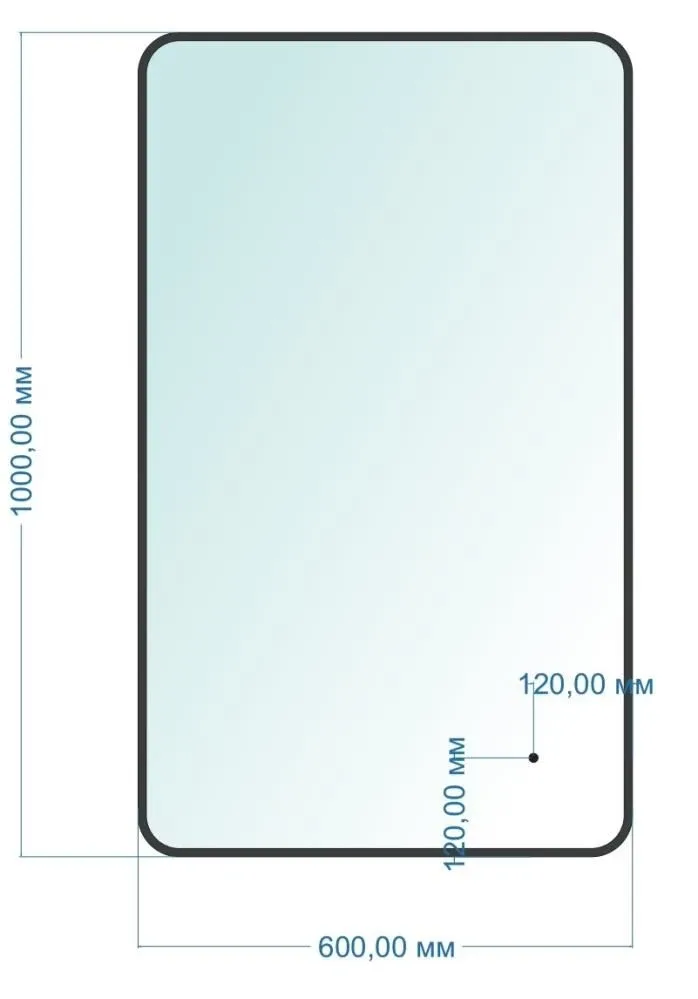 Зеркало Silver Mirrors Incanto 60*100 с Led-подсветкой инфракрасный выключатель черное