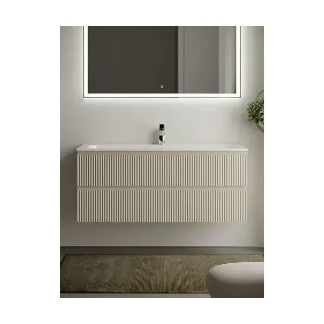 Тумба с раковиной Sancos Сноб Р/Snob R 120 Beige Soft (раковина Element CN7017)