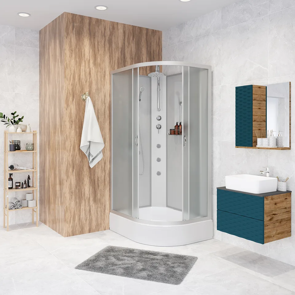 Душевая кабина Niagara Classic NG-33094-14LBKTG (100х90х210) средний поддон(26см),стекло матовое,4 места