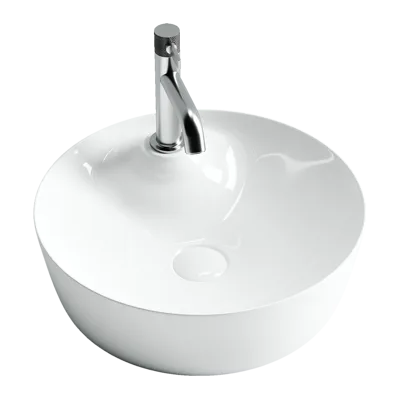 Раковина из сантехнического фарфора Ceramica Nova Элемент (Element) 44 см CN6014 накладная цвет белый