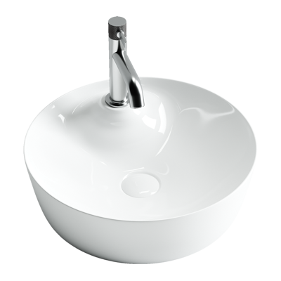 Раковина из сантехнического фарфора Ceramica Nova Элемент (Element) 44 см CN6014 накладная цвет белый