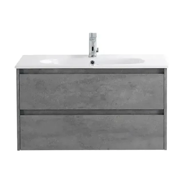 Тумба с раковиной BelBagno Крафт (Kraft) 80 серый цемент