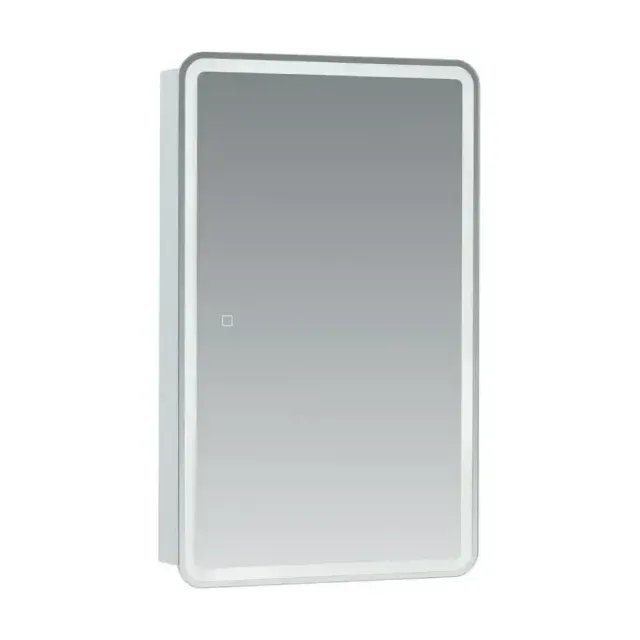 Зеркало-шкаф Aquanet Оптима 50 белое с Led подсветкой L/R