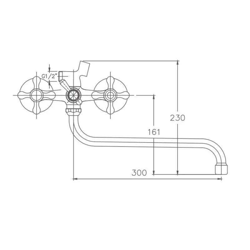 Смеситель Haiba HB2212 универсальный