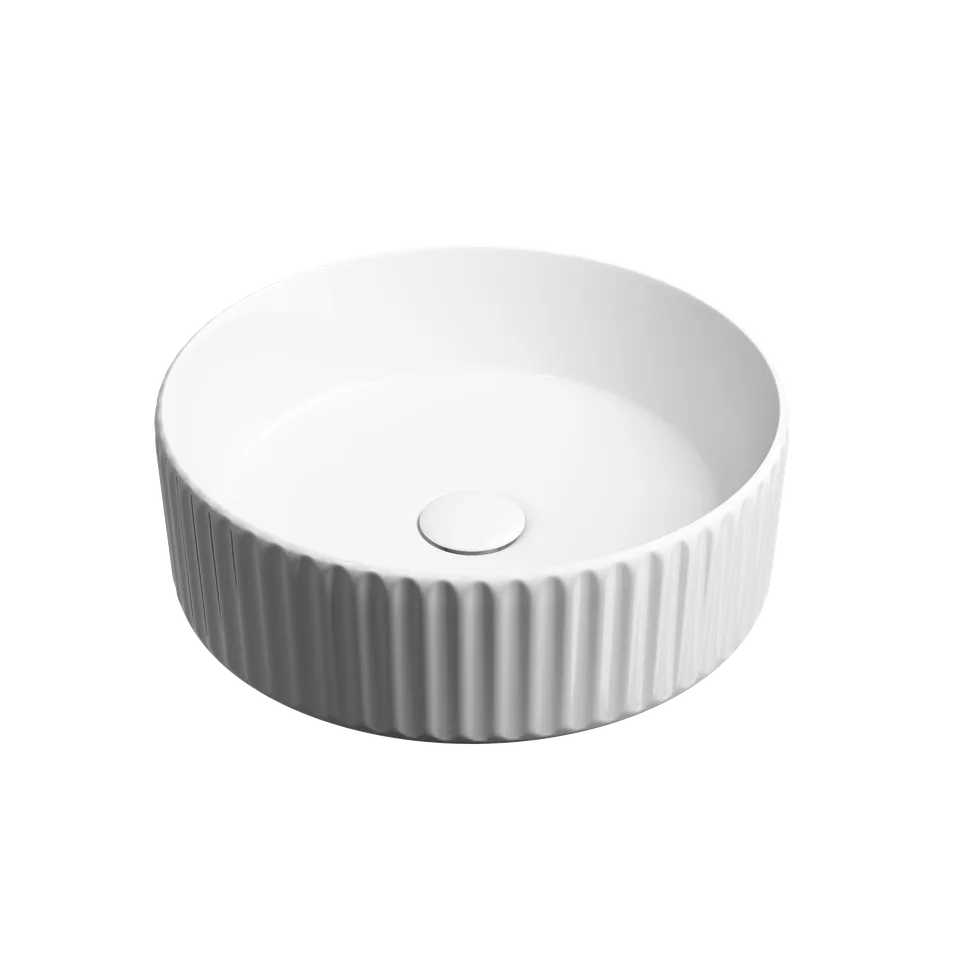Раковина из сантехнического фарфора Ceramica Nova Элемент (Element) 36 см CN6057 накладная цвет белый