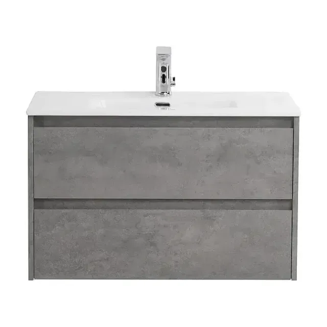 Тумба с раковиной BelBagno Крафт (Kraft) 39 80 подвесная серый цемент (раковина BB800/390ETL)