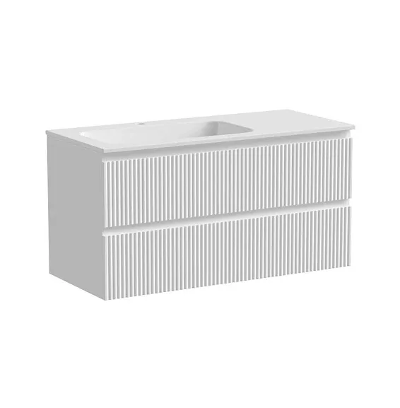 Тумба с раковиной Sancos Сноб Р/Snob R 100 Bianco L