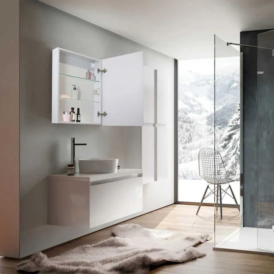 Зеркало-шкаф Silver Mirrors Киото flip 60 сенсорный выключатель с Led-подсветкой L/R