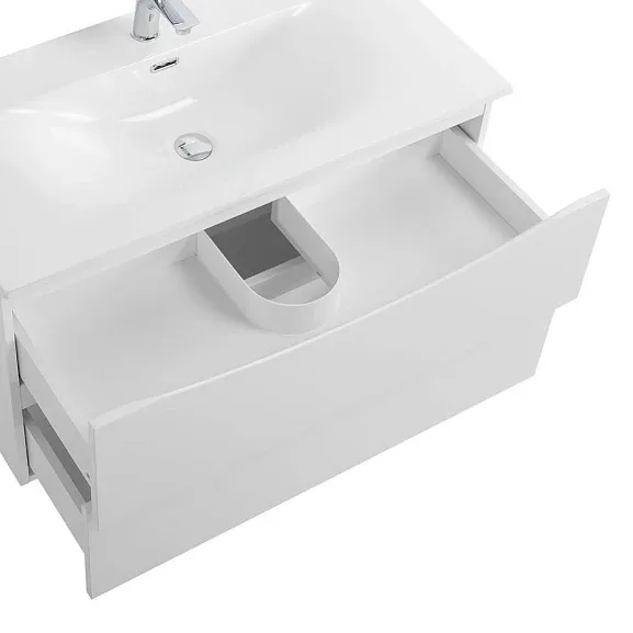 Комплект мебели BelBagno Marino-Cer-N 90 белый глянец