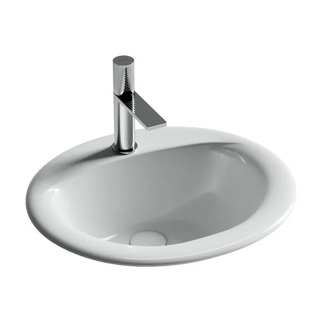 Раковина из сантехнического фарфора Ceramica Nova Звезда (Sun) 52 см CN6080 встраиваемая цвет белый