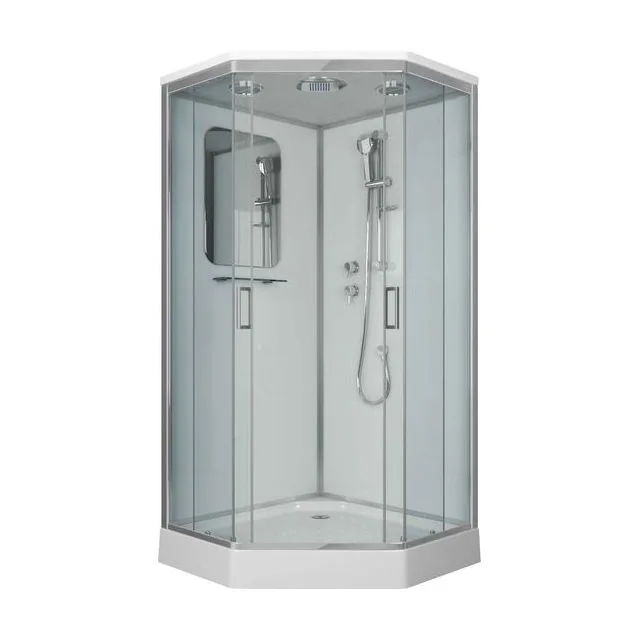 Душевая кабина Niagara Premium NG-6002-01D (100х100х220) низкий поддон(16 см),стекло прозрачное