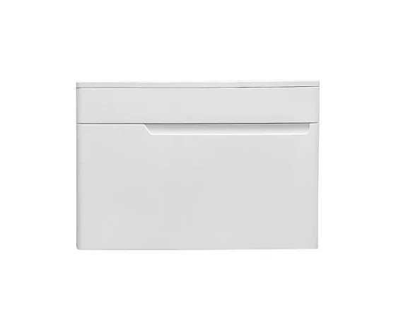 Тумба с раковиной Эстет Kare Luxe 70 подвесная 1 ящик белая ФР-00007080