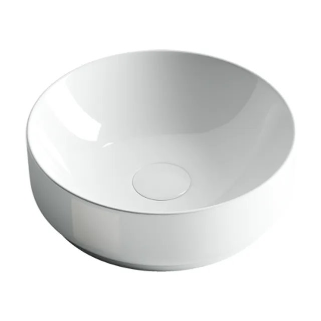 Раковина из сантехнического фарфора Ceramica Nova Элемент (Element) 36 см CN6005 накладная цвет белый