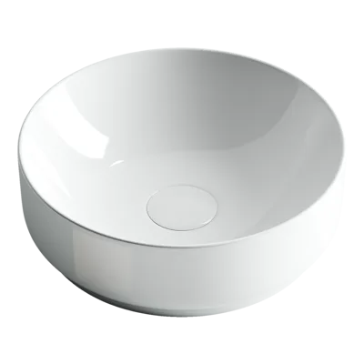 Раковина из сантехнического фарфора Ceramica Nova Элемент (Element) 36 см CN6005 накладная цвет белый
