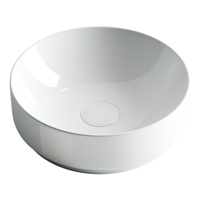 Раковина из сантехнического фарфора Ceramica Nova Элемент (Element) 36 см CN6005 накладная цвет белый
