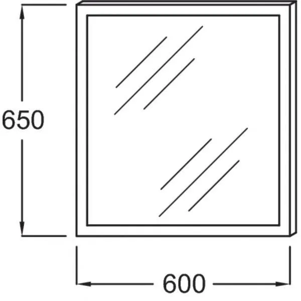 Зеркало Jacob Delafon Escale 60*65 с Led подсветкой, инфракрасный выключатель