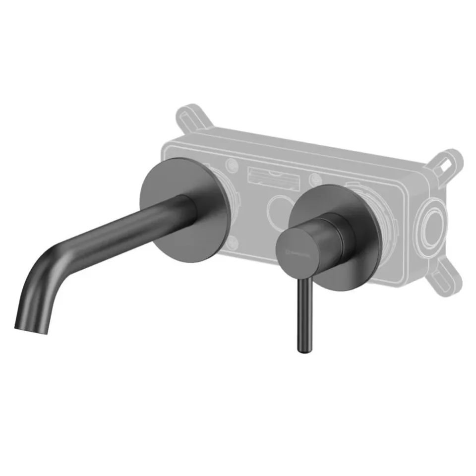 Смеситель Whitecross Y Gunmetal Y1225GM для раковины скрытый монтаж оружейная сталь