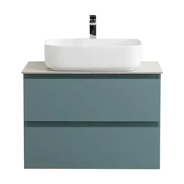 Тумба с раковиной BelBagno Крафт (Kraft) 60 голубая матовая (столешница белый матовый)